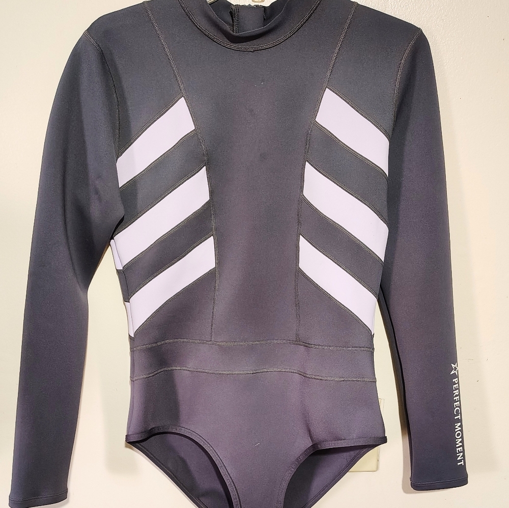 FREE PEOPLE PERFECT MOVEMENT SZ XL RARE LAVENDER NEO SURF WETSUIT NWOT $485 - Picture 3 of 8